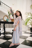 Dhanak SS24DK-0164 Sky Blue 2Pcs-Kids Mommy And Me 2024