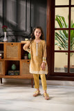 Dhanak SS24DK-0165 Mustard 2Pcs-Kids Mommy And Me 2024