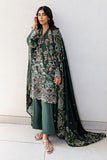 Cross Stitch Green Ornate Cotton Satin Premium Collection 2025