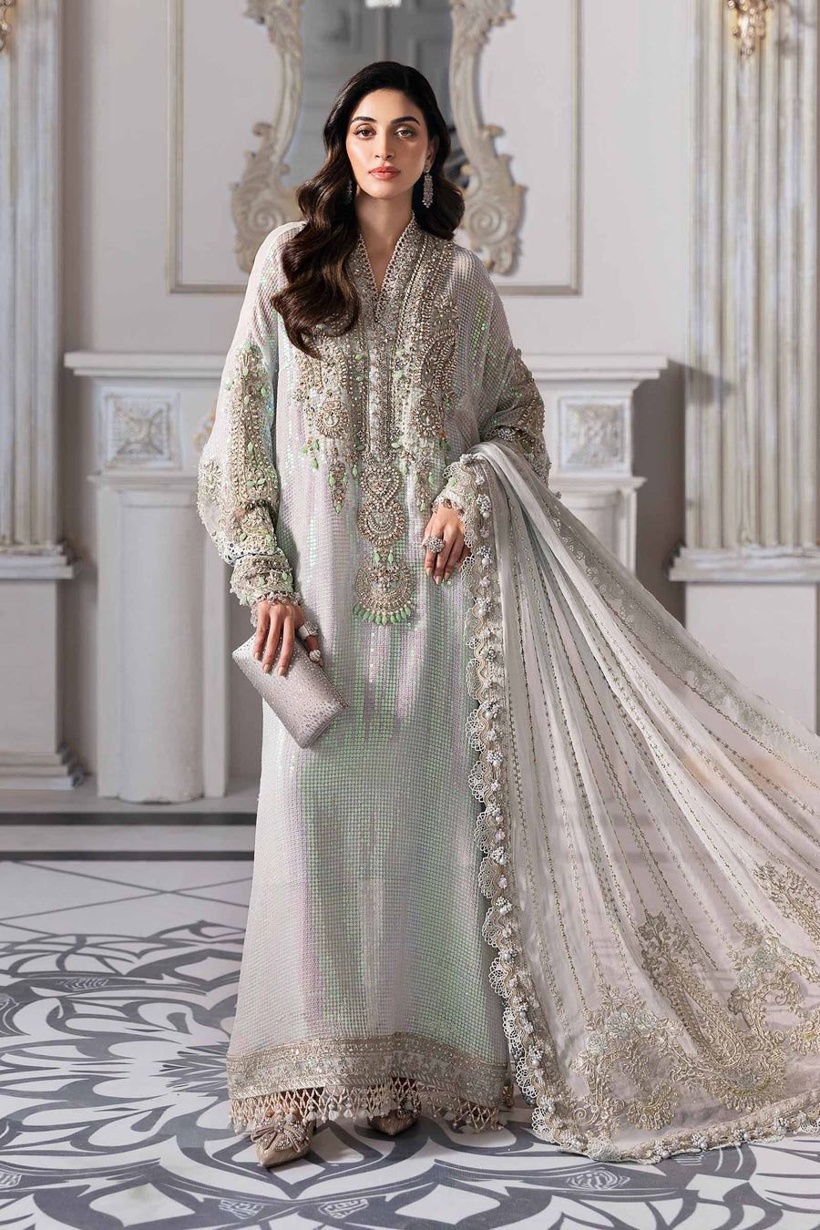 Maria B BD-3005 Mbroidered Wedding Collection 2025