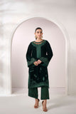 Dhanak FW24DA-1896 Dark Green Velvet Prets 2024