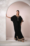 Dhanak FW24DA-1897 Black Velvet Prets 2024