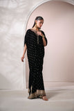 Dhanak FW24DA-1897 Black Velvet Prets 2024
