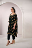 Dhanak FW24DA-1898 Dark Green Velvet Prets 2024