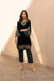 Dhanak FW24DA-2609 Dark Green Velvet Drop I 2024