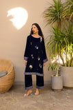 Dhanak FW24DA-2615 Navy Blue Velvet Drop I 2024