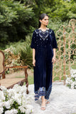 Dhanak FW25DA-2802 Navy Blue Velvet Muse Pret 2025