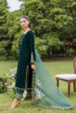Dhanak FW25DA-2809 Bottle Green Velvet Muse Pret 2025