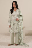 Cross Stitch Pale Aqua Daily Khaddar Linen Collection 2025
