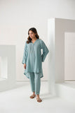 Dhanak DC-2255 Sky Blue Winter Solids Co-ords 2024