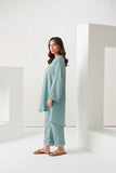 Dhanak DC-2255 Sky Blue Winter Solids Co-ords 2024
