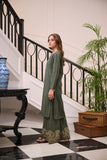 Dhanak DC-2257 Dark Green Winter Solids Co-ords 2024