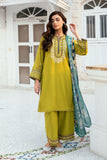 Dhanak SS25DC-2583 Olive Green  Swiss Voile 2026