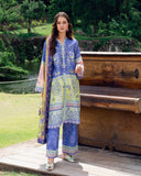 Roheenaz Inky Bloom Garden Veal Printed Lawn 2025