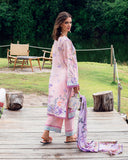 Roheenaz Lilac Dust Garden Veal Printed Lawn 2025