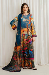 Zarif ZGS-04 Ocean Printed Georgette Silk Collection 2024