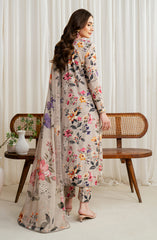 Zarif ZGS-05 Beige Printed Georgette Silk Collection 2024