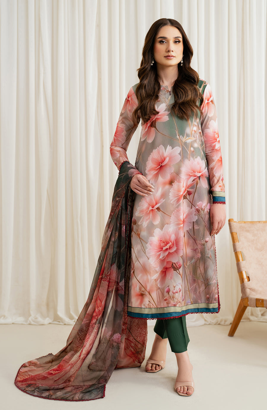 Zarif ZGS-08 Insiah Printed Georgette Silk Collection 2024