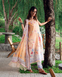 Roheenaz Coral Whim Garden Veal Printed Lawn 2025