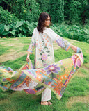 Roheenaz Melon Muse Garden Veal Printed Lawn 2025