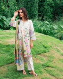 Roheenaz Melon Muse Garden Veal Printed Lawn 2025