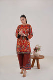 Maryam Hussain Tangerine Khaddar Co Ord Set 2025
