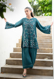 Asim Jofa ASAE-02 Teal Green Floral Irina Embroidered Edit 2026