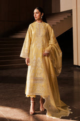 Afrozeh Canary Chikankari Eid Lawn 2024