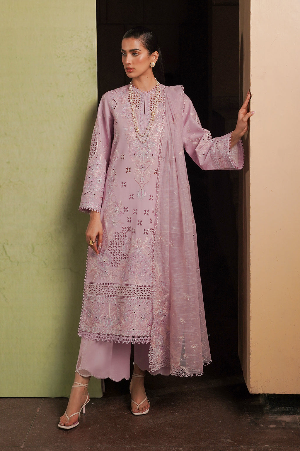 Afrozeh Thistle Chikankari Eid Lawn 2024