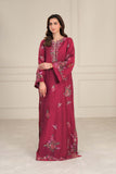 Saadia Asad D4 - Garnet Red Kaftan Nooriyah Luxury Pret 2025