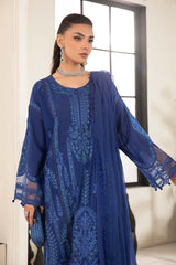 Maria B DWE2402-ESM-BLU Casuals Eid Pret 2024