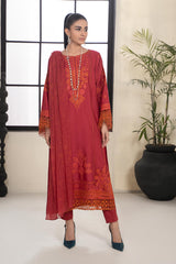 Maria B DWEF103-ESM-RED Casuals Eid Pret 2024