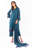 Alkaram Studio EC-06-24-Teal Luxury Lawn Collection 2024