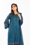 Alkaram Studio EC-06-24-Teal Luxury Lawn Collection 2024