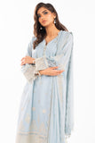 Alkaram Studio EC-08-24-Sky-blue Luxury Lawn Collection 2024