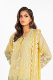 Alkaram Studio EC-09-24-Lemon-yellow Luxury Lawn Collection 2024