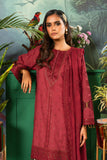 Alkaram Studio EC-12-24-Maroon Luxury Lawn Collection 2024