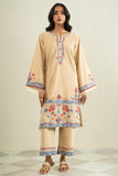Alkaram EDE102-9-2P25 Khaki Mid Summer Pret Collection 2026