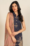 Alkaram EF132-26A-2-Blue Spring Summer Printed Lawn Collection 2026