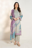 Alkaram EF133-26A-2-Beige Spring Summer Printed Lawn Collection 2026