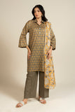 AlKaram Efl 25 3p25 Brown Spring Summer 2026