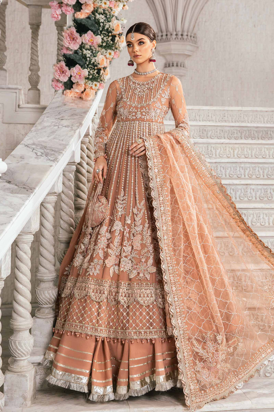 Maria B BD-2804 Mbroidered Chiffon Collection 20241