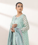 Sapphire 3 Piece - Embroidered Jacquard Suit F3PEBTQW2510 Eid 1 RTW 2025