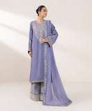 Sapphire 3 Piece - Embroidered Raw Silk Suit F3PEBTQW2516 Eid 1 RTW 2025