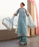 Sapphire 3 Piece - Embroidered Organza Suit F3SFLX25V322 Eid 1 RTW 2025