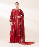 Sapphire 3 Piece - Embellished Cotton Net Suit F3SFLX25V331 Eid 1 RTW 2025