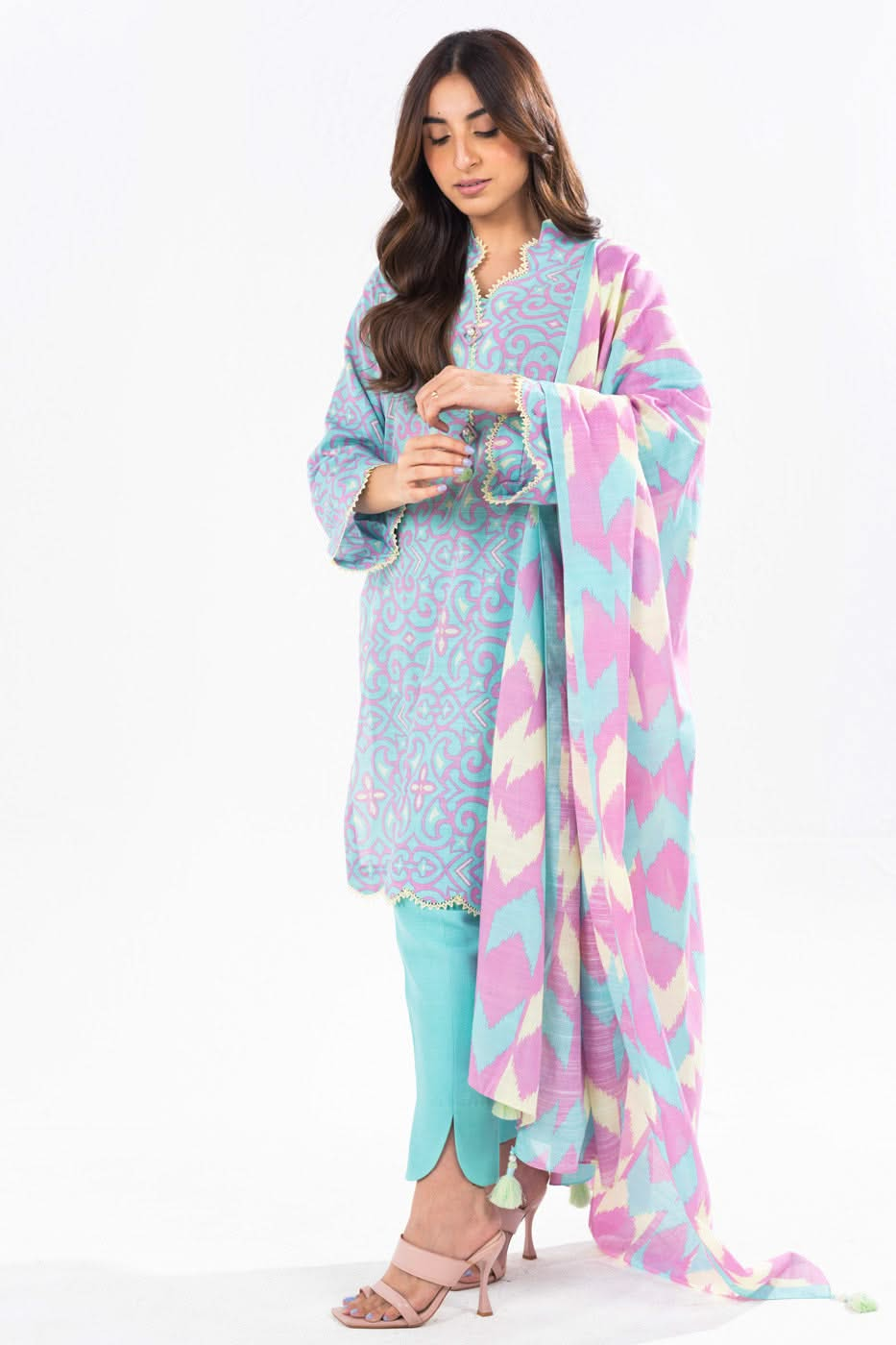 Alkaram FW-16-24-Light Blue Winter Collection 2024