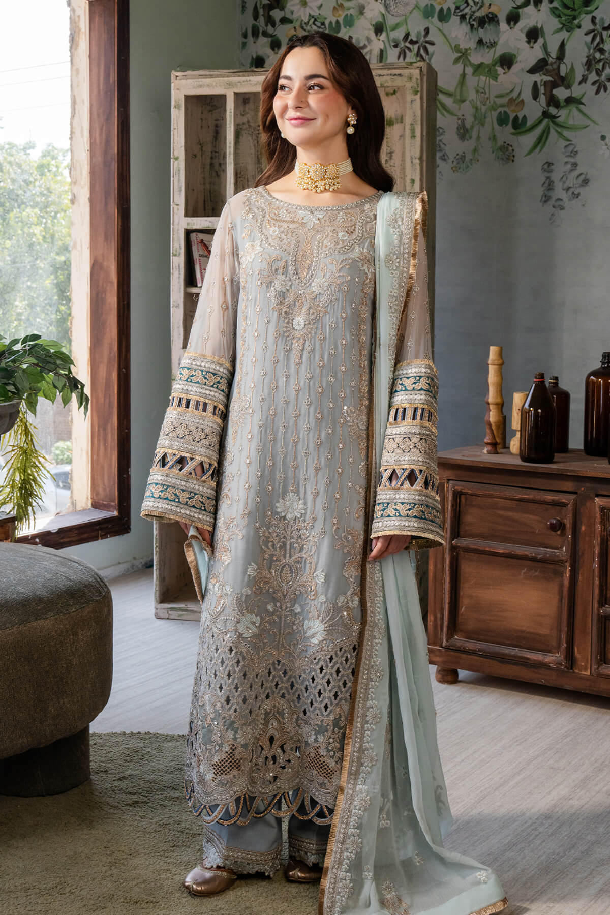 Imrozia Premium I-190 Rumman Naina Chiffon Collection 2024