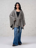 Limelight I9985CR-FRE-034-KnitBeltedCap Cape  2025