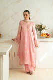 Agha Noor Pink Peonies Formal Silk Pret 2026